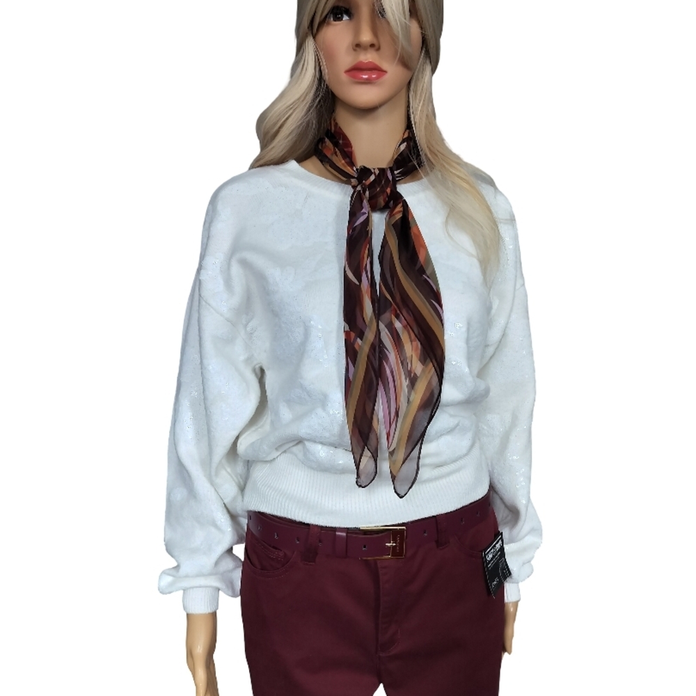 White Crew Neck Sweater
